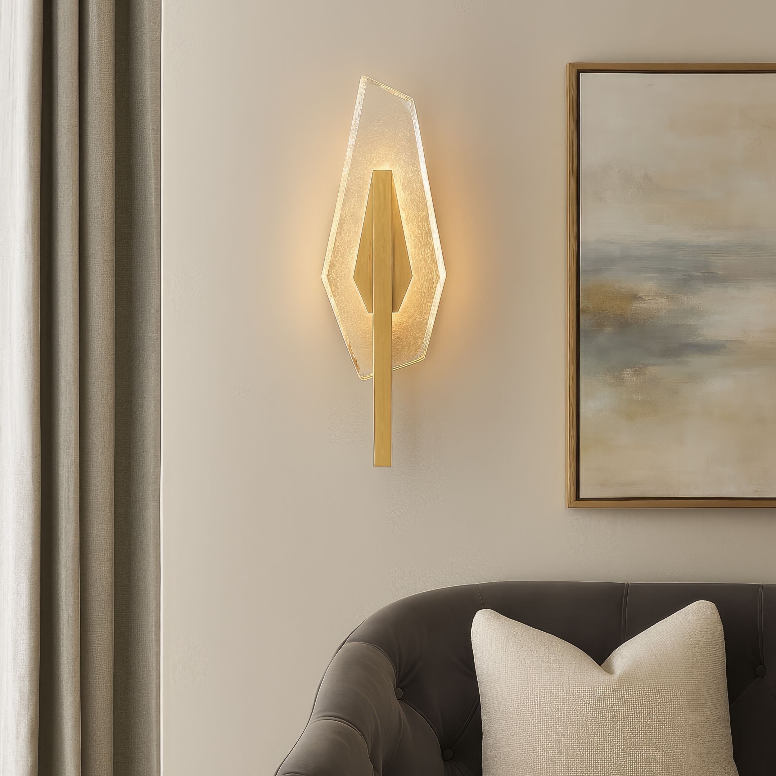 Down the Wrong Path 1 Light 9.5 inch Brass Kisser Wall Sconce Wall Light