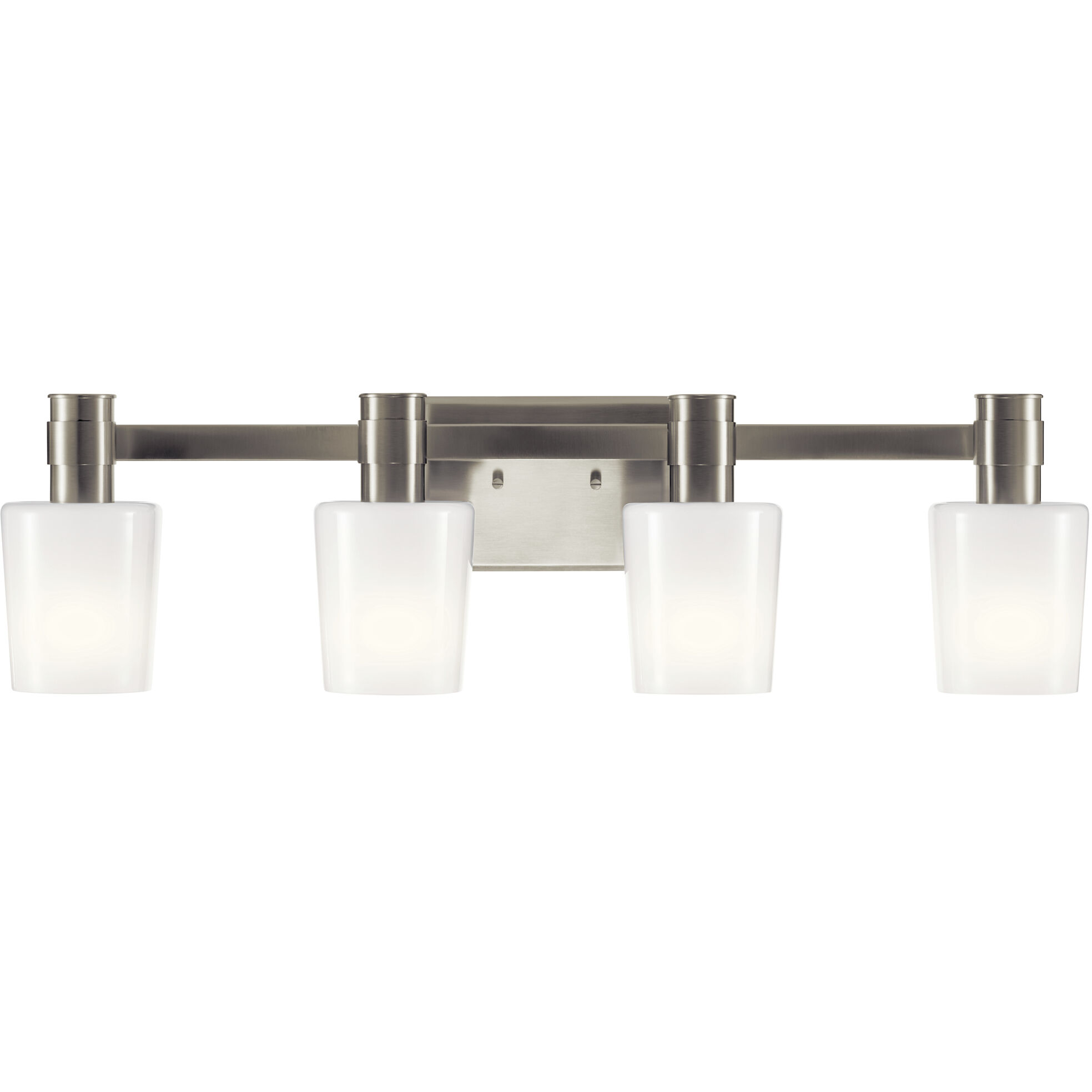 Adani 4 Light 30 inch Brushed Nickel Bath Bracket Wall Light, 4 Arm
