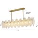 LA Series 8 Light 12 inch Brass Chandelier Ceiling Light