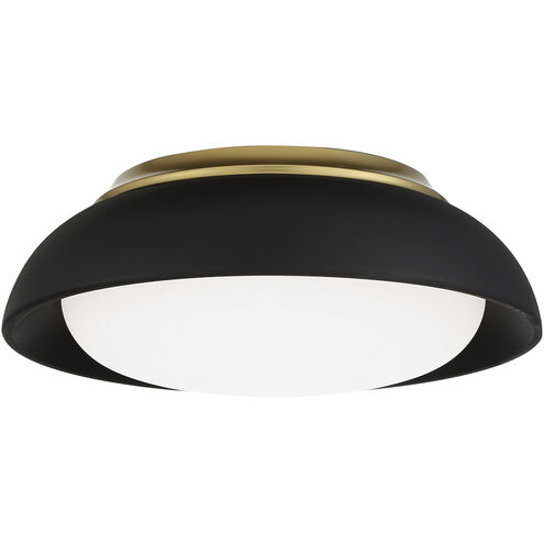Minka-Lavery MinLav LED 12 inch Coal /Honey Gold Flush Mount Ceiling Light 718-661-L - Open Box