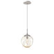 Aster LED LED 10 inch Beige Silver Pendant Ceiling Light in Metallic Beige Silver, 2700K LED, Geo Inner - Amber Outer