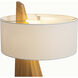 Obelisk 63 inch 9 watt Natural Ash Floor Lamp Portable Light