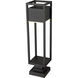 Barwick LED 28 inch Black Outdoor Pier Mounted Fixture