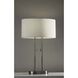 Duet 27 inch 60.00 watt Satin Steel Table Lamp Portable Light in Brushed Steel