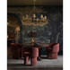 Savoie 9 Light 43 inch Contemporary Gold Leaf Chandelier Ceiling Light, Suzanne Duin Collection
