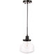 Lyle 1 Light 8 inch Black Pendant Ceiling Light