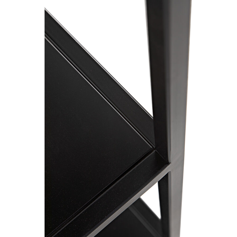 Downtown B Matte Black Bookcase