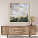 Calm Reflection Green and Beige and Gray Framed Art