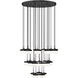 Renaud LED 40.75 inch Matte Black Chandelier Ceiling Light