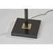 Rowan 71 inch 6.00 watt Black and Antique Brass Floor Lamp Portable Light, with Smart Switch