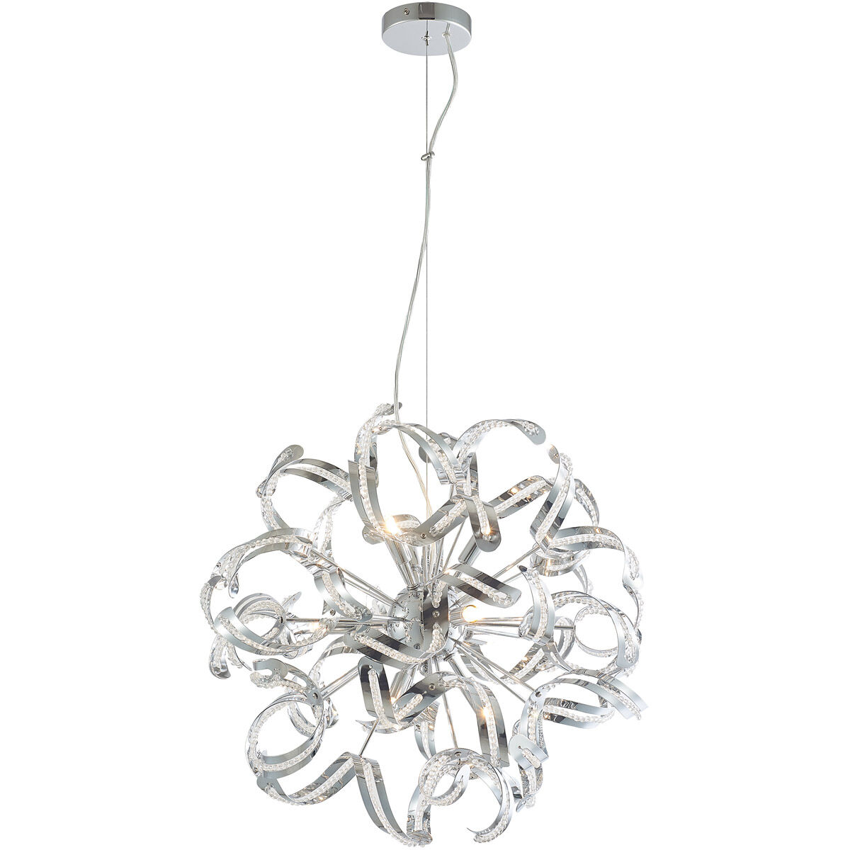 Canada 9 Light 20 inch Chrome Chandelier Ceiling Light