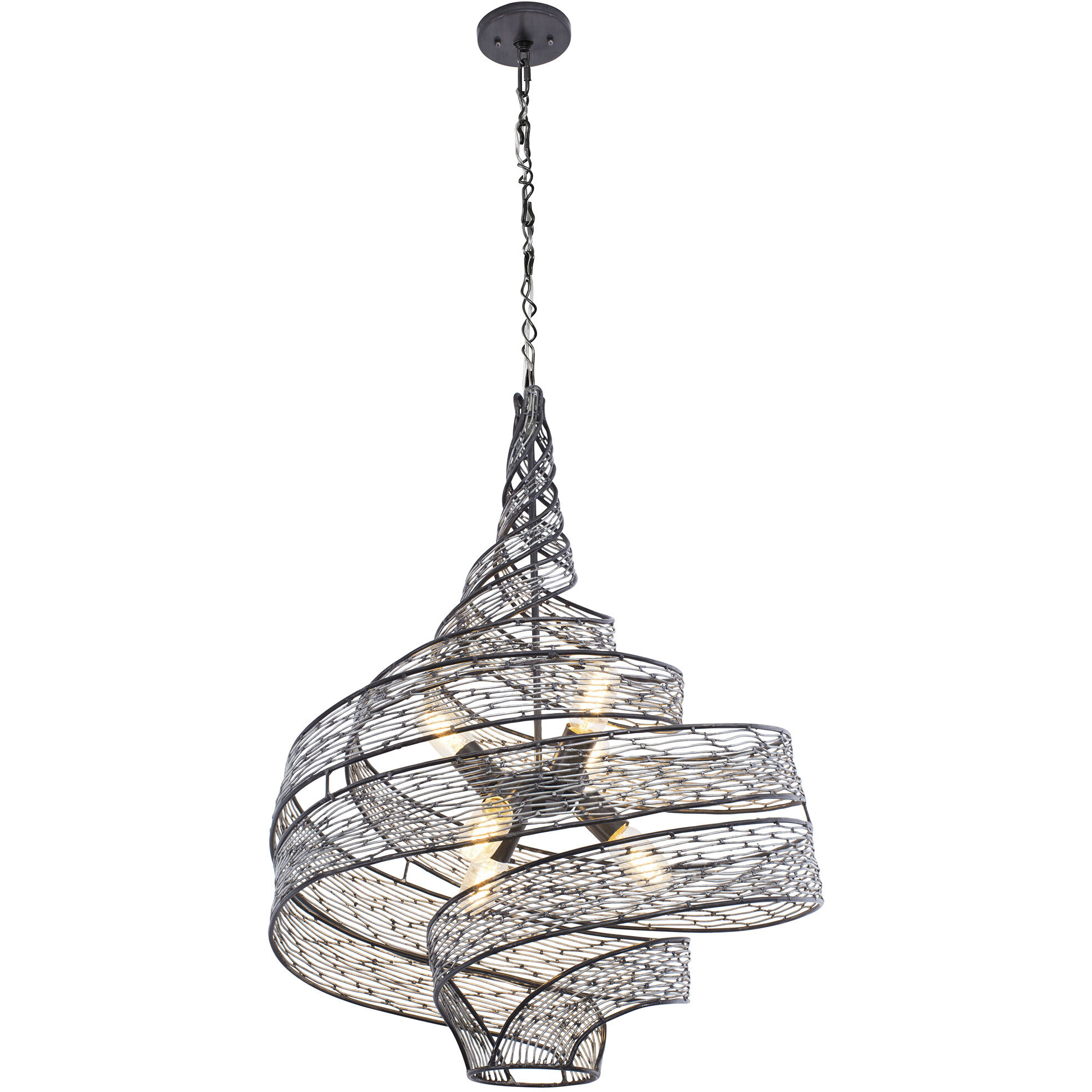 Flow 6 Light 26 inch Steel Pendant Ceiling Light