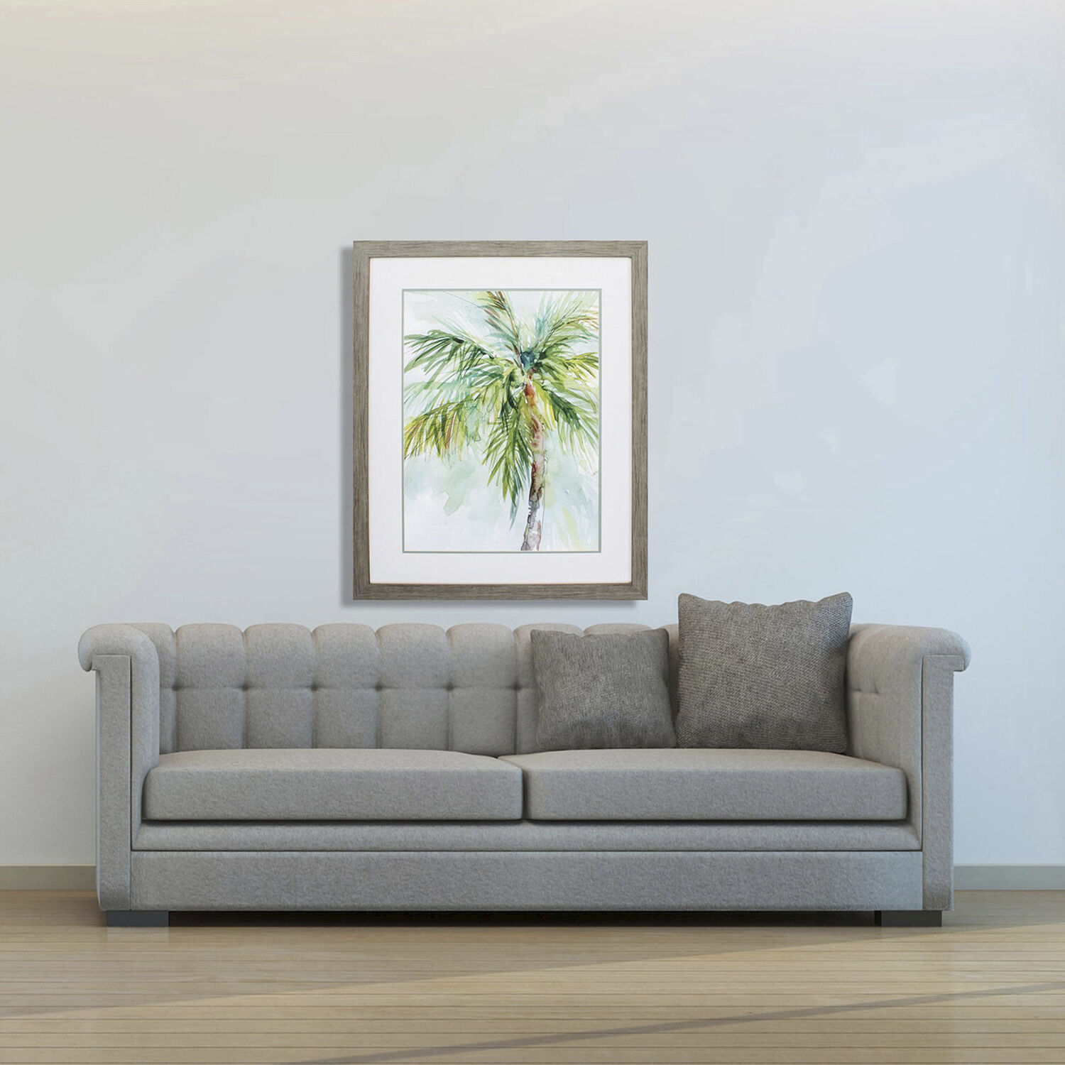 Palm Breezes Green Framed Art, Propac
