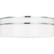 kate spade new york Monroe 2 Light 14 inch Polished Nickel Flush Mount Ceiling Light in Polished Nickel / Gloss White