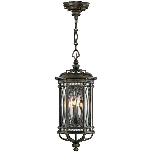 Warwickshire 4 Light 13 inch Black Outdoor Lantern