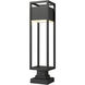 Barwick LED 28.25 inch Black Outdoor Pier Mounted Fixture
