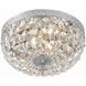 Waltham 2 Light 10 inch Polished Chrome Flush Ceiling Light in Clear Italian