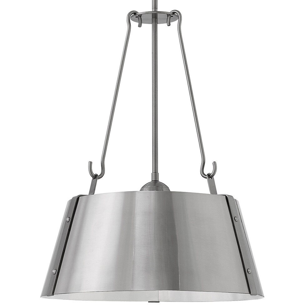 Cartwright 3 Light 19.5 inch Polished Antique Nickel Indoor Chandelier Ceiling Light