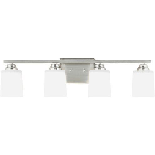 Vinton 4 Light 29 inch Brushed Nickel Wall Bath Fixture Wall Light