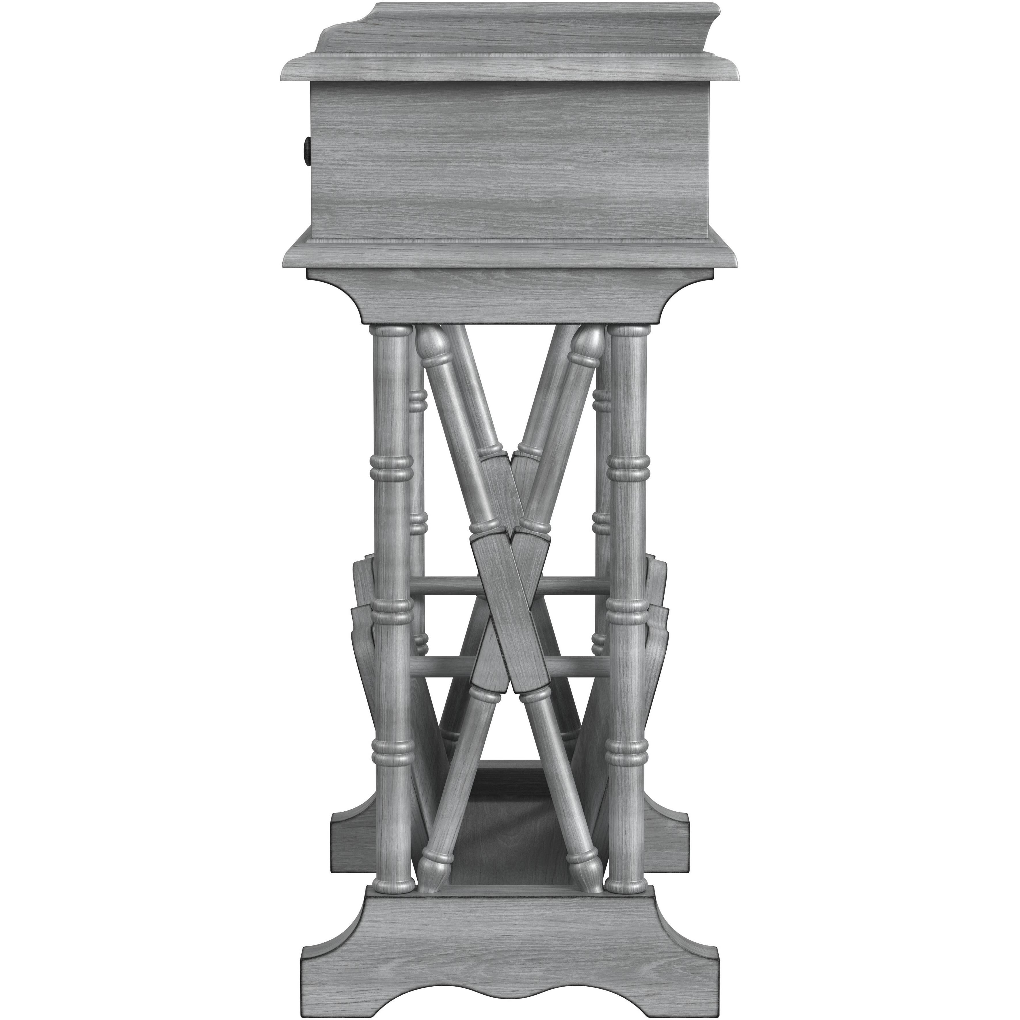 Cummings End Table with Storage in Gray