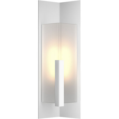 Summit 1 Light 27.3 inch White Outdoor Sconce in Frosted, Medium