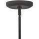 Lisa McDennon Luca LED 60 inch Black / Camel Rattan Chandelier Ceiling Light, Drum