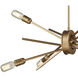 Xenia 6 Light 22 inch Matte Gold Chandelier Ceiling Light