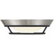 Beam Me Up LED 11 inch Coal With Brushed Nickel Flush Mount Ceiling Light