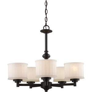 Cahill 5 Light 24 inch Rubbed Oil Bronze Chandelier Ceiling Light