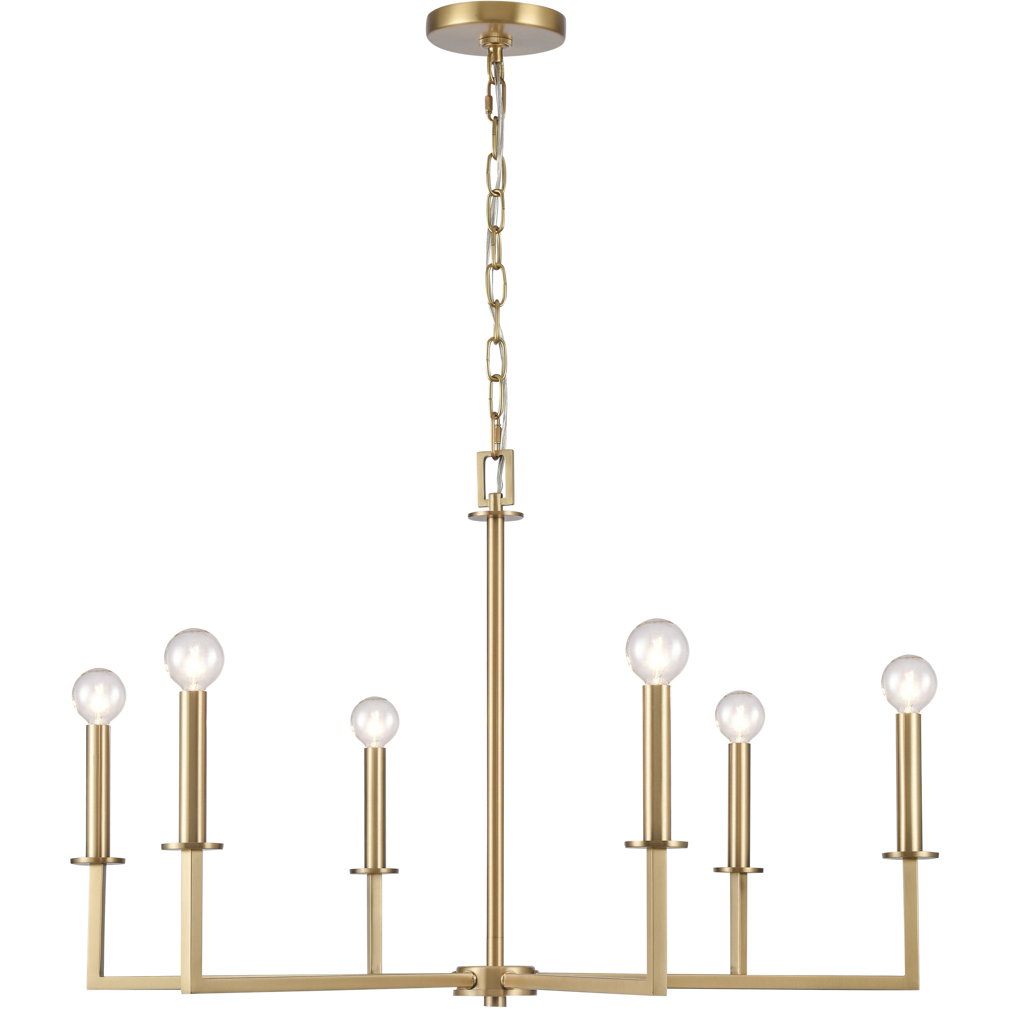 Dunne 6 Light 30.00 inch Chandelier