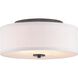 Inspire 2 Light 13 inch Graphite Flush Mount Ceiling Light