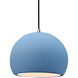 Radiance 1 Light 10 inch Sky Blue and Brushed Nickel Pendant Ceiling Light