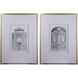 Framed Silver Wall Art, Set of 2