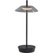 Ako 12 inch 2.00 watt Black Cordless Table Lamp Portable Light, ADS360