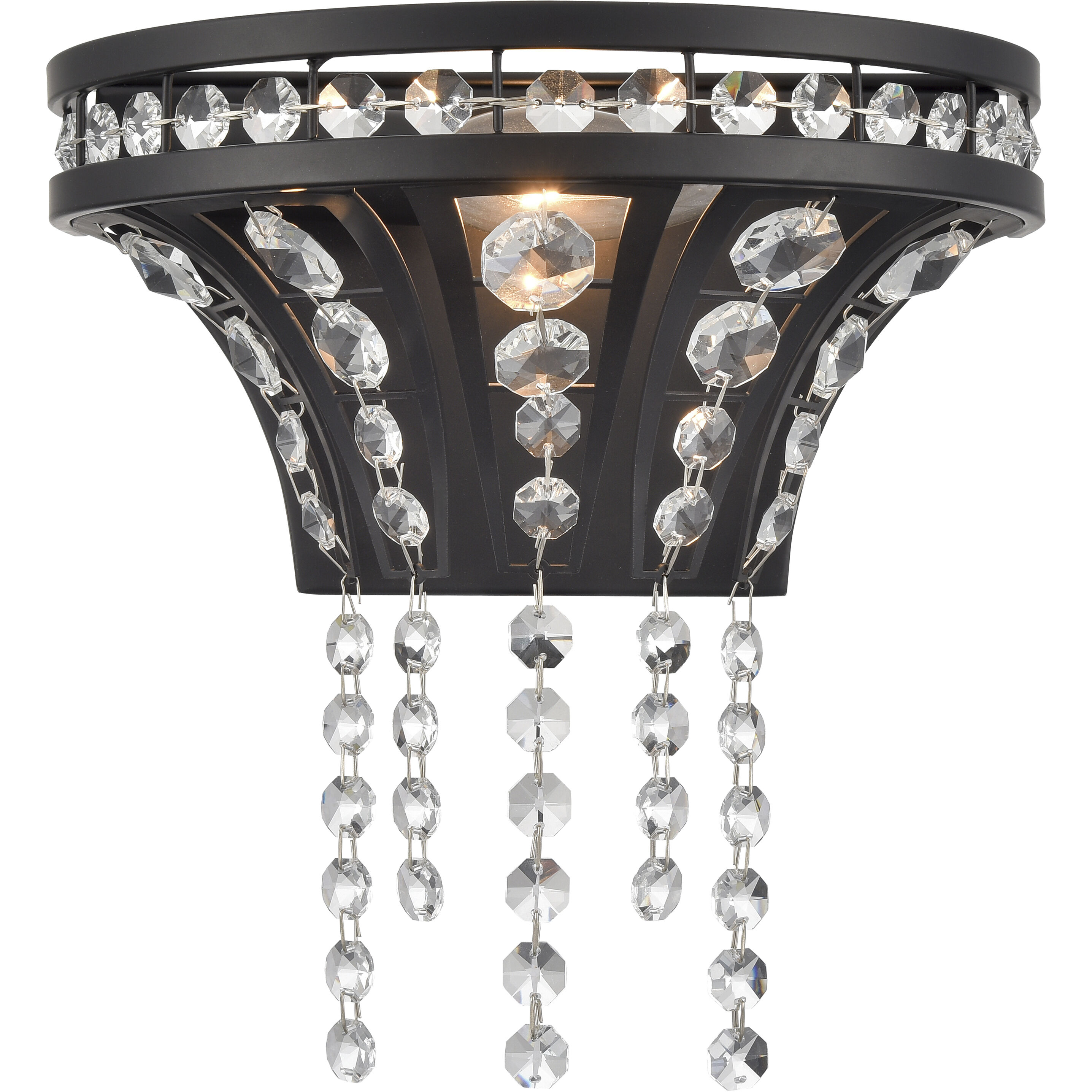 Fantania Sconce Wall Light in Matte Black