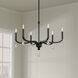 Viremont 6 Light 28 inch Matte Black Chandelier Ceiling Light