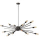 Xenia 14 Light 54 inch Oil Rubbed Bronze Chandelier Ceiling Light