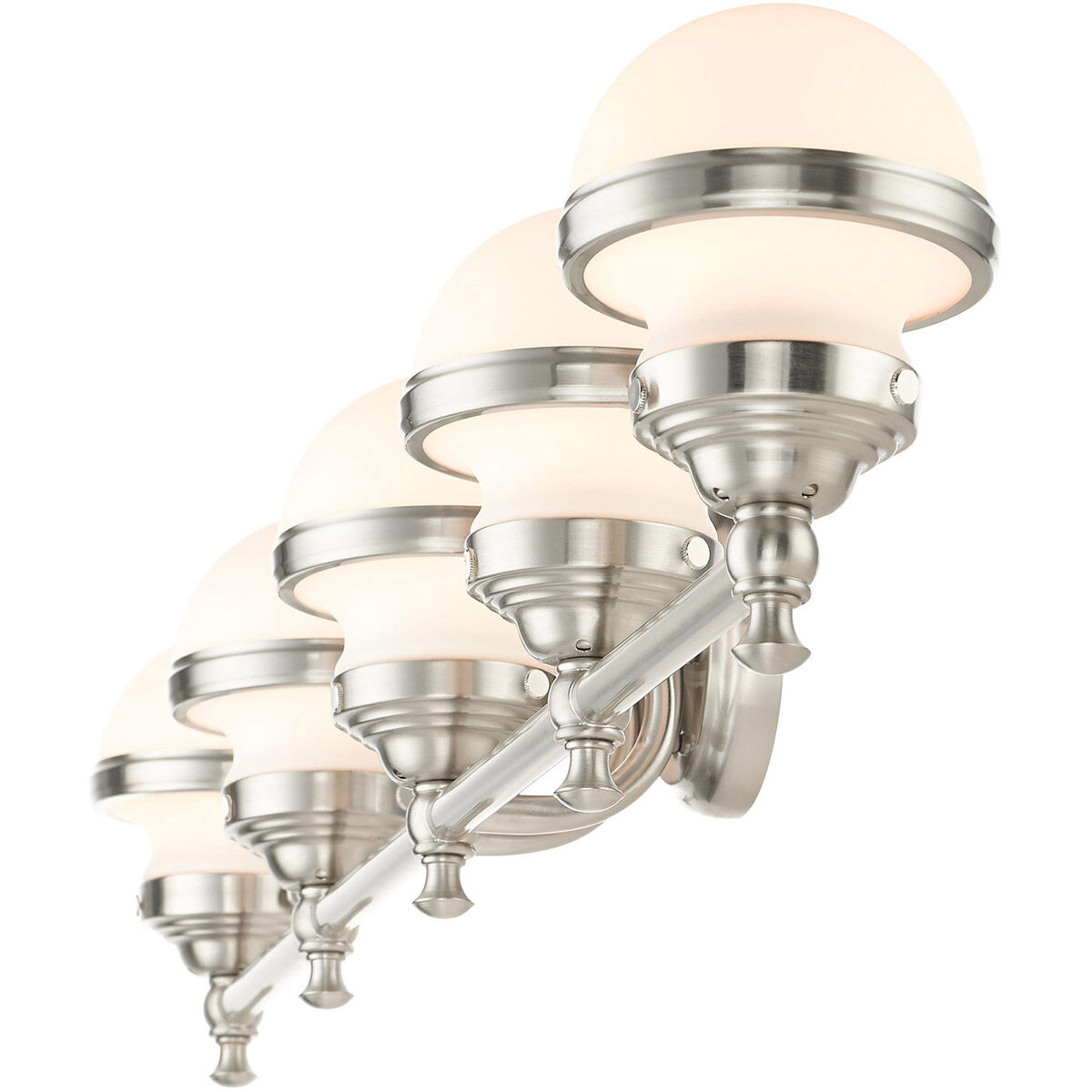 Oldwick 5 Light 42 inch Brushed Nickel Bath Vanity Wall Light