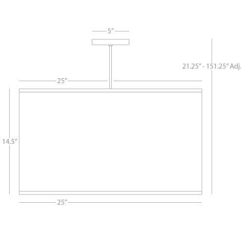 Elena 1 Light 15 inch Painted White Pendant Ceiling Light in Pearl Dupioni