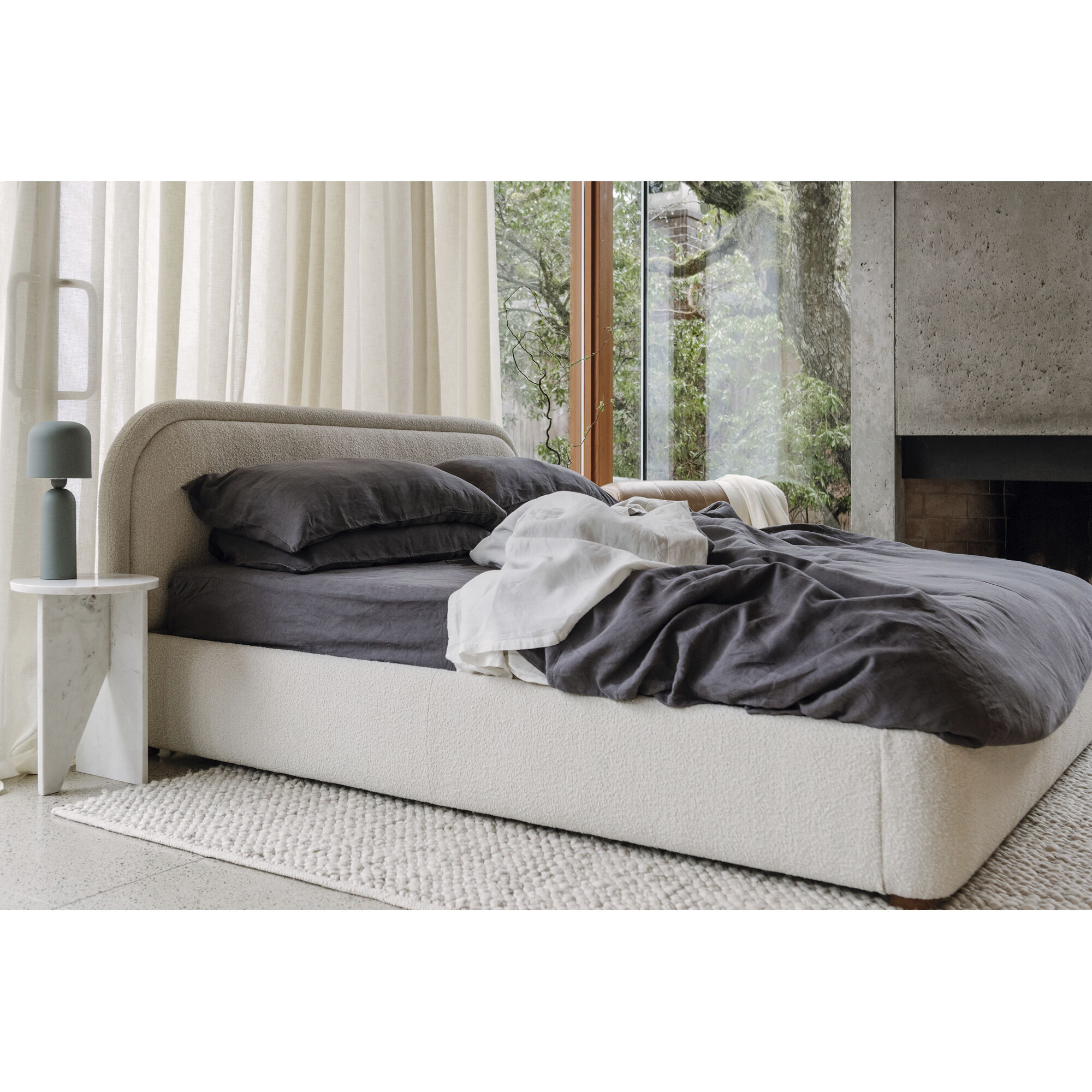 Colin Beige Bed, King