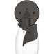 Lapas 1 Light 6.8 inch Oil Rubbed Bronze Bath Sconce Wall Light in Water
