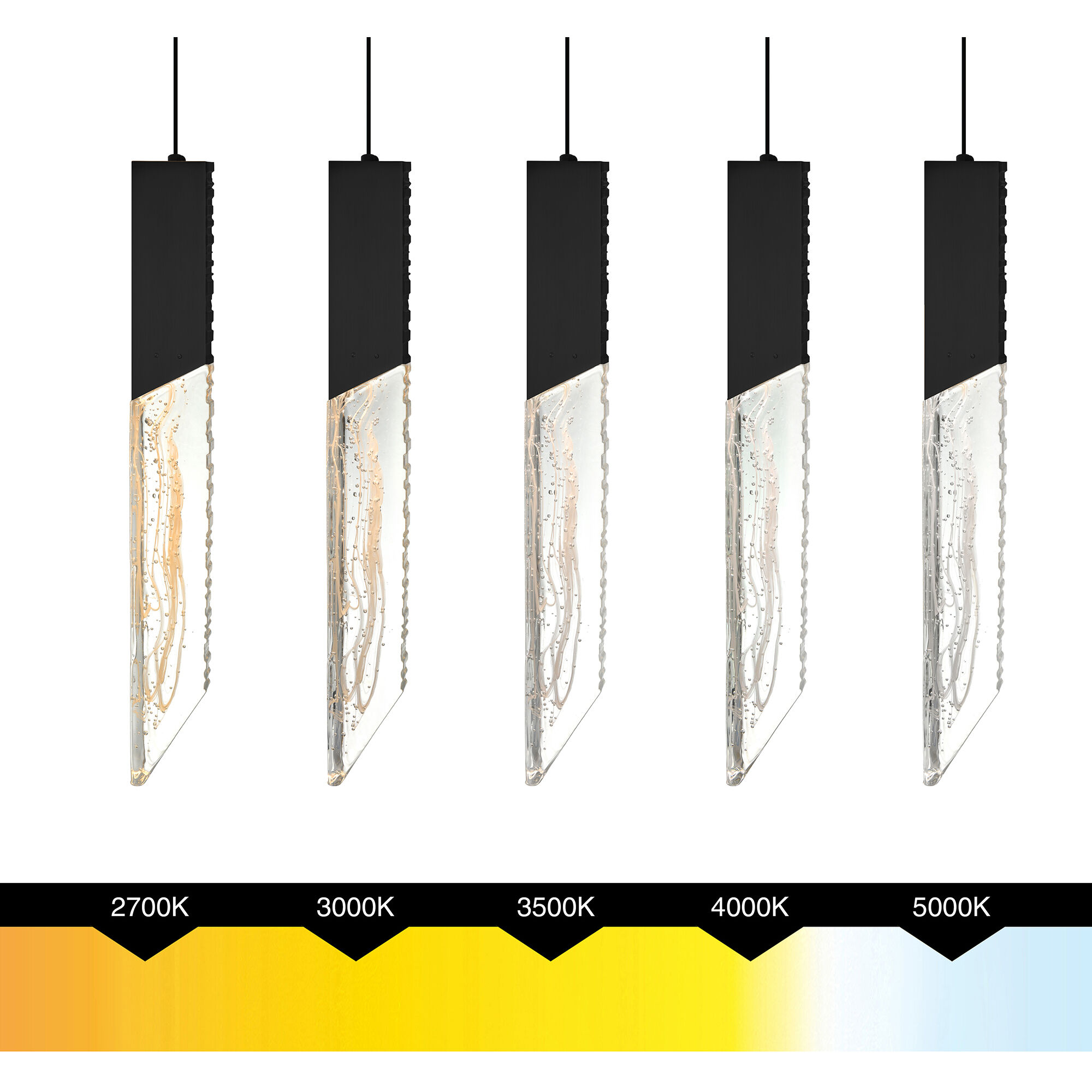 Petra LED 24 inch Black Chandelier Ceiling Light