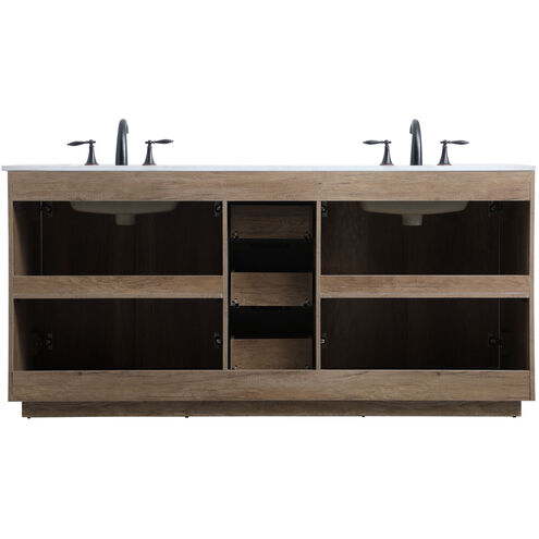 Blake 72 X 22 X 34 inch Natural Oak Vanity Sink Set