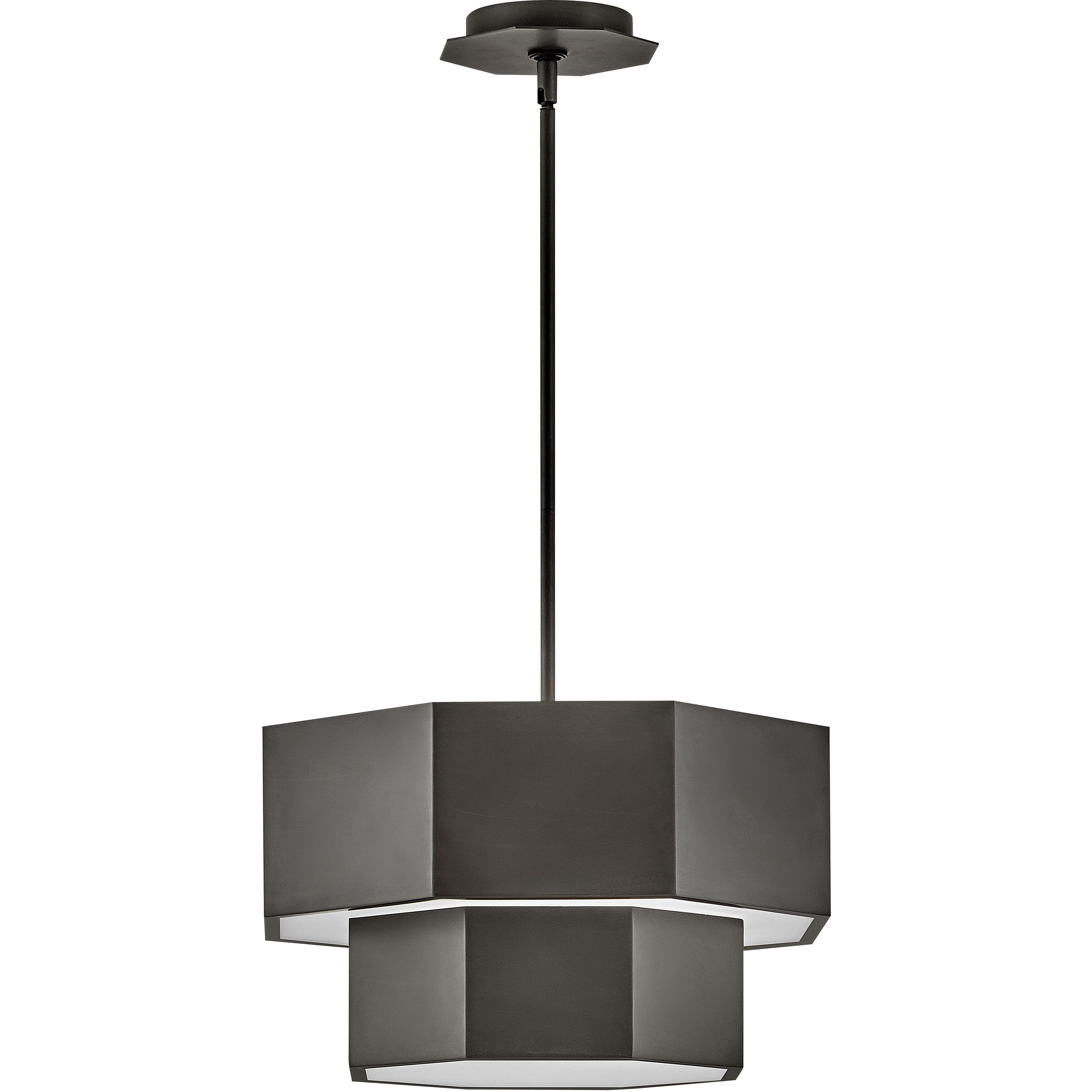 Facet 5 Light 16.5 inch Black Oxide Pendant Ceiling Light