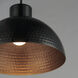 Rockport 1 Light 12 inch Black and Antique Copper Single Pendant Ceiling Light
