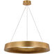 Barbara Barry Neptune LED 30 inch Gild Uplight Ring Chandelier Ceiling Light