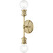 Lansdale 2 Light 5 inch Antique Brass Vanity Sconce Wall Light