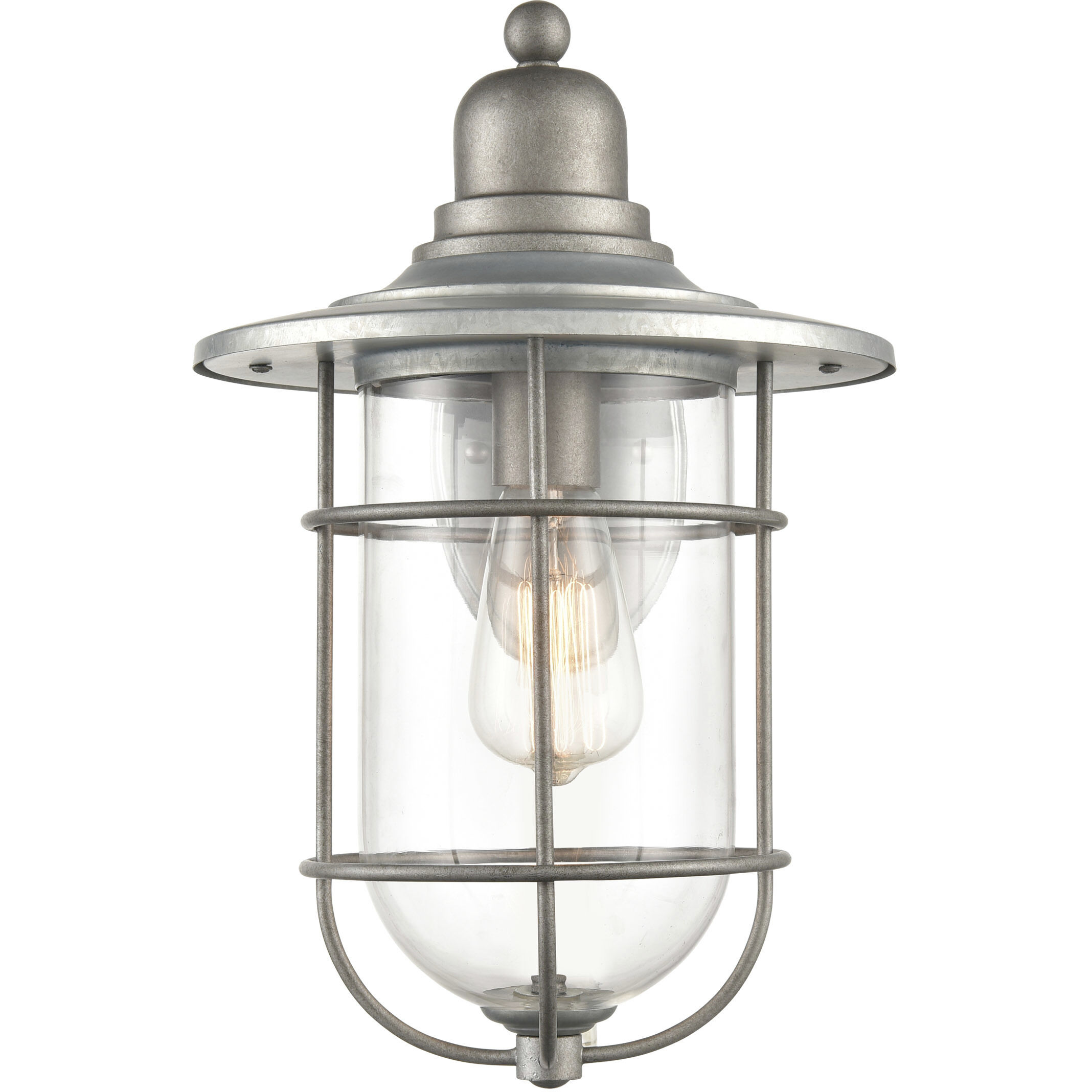 Milltown 1 Light 15.75 inch Galvanized Outdoor Wall Sconce