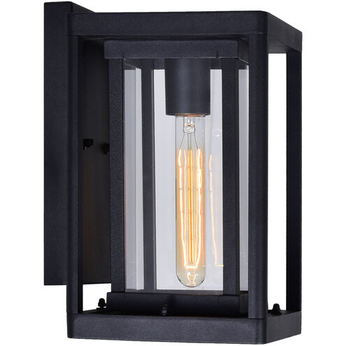 Mulvane 1 Light 11.4 inch Black Outdoor Wall Light