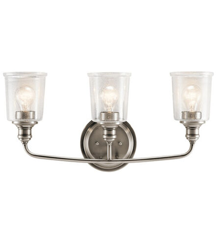 Waverly 3 Light 24 inch Classic Pewter Wall Mt Bath 3 Arm Wall Light